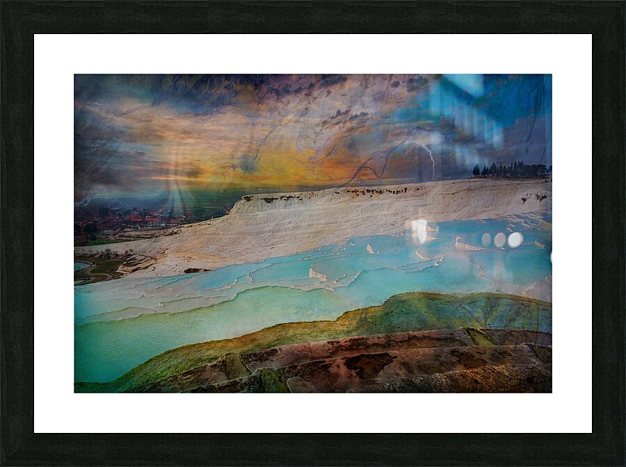 Pamukale Turkey Picture Frame print