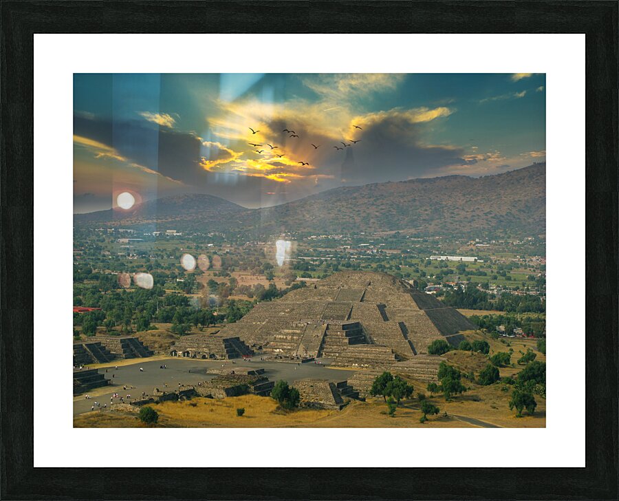 Moon Pyramid Picture Frame print