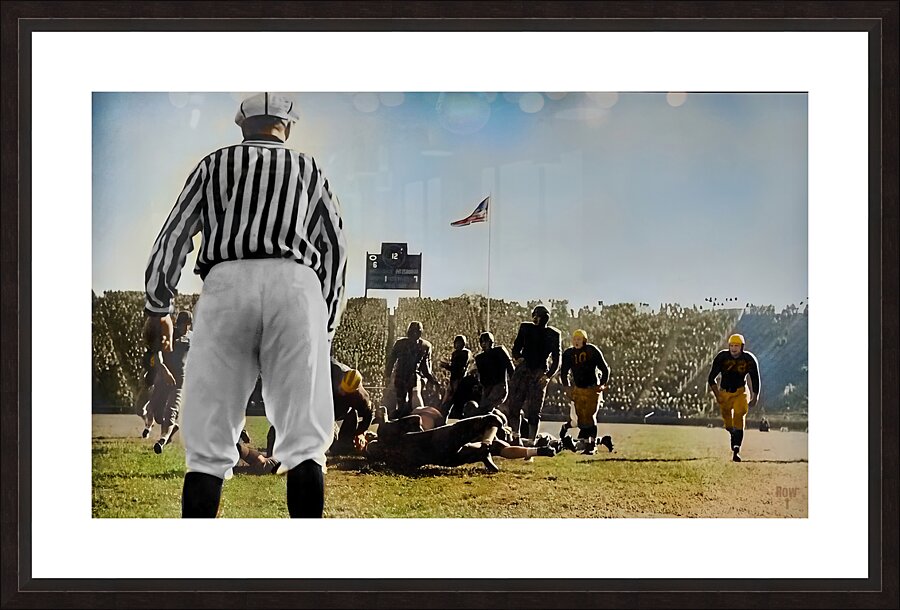 1941 michigan football art  Picture Frame print