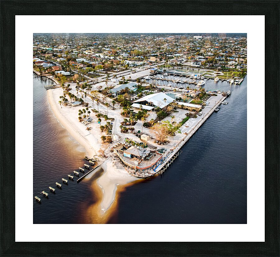 Cape Coral Yacht Club Post-Ian 5 Picture Frame print