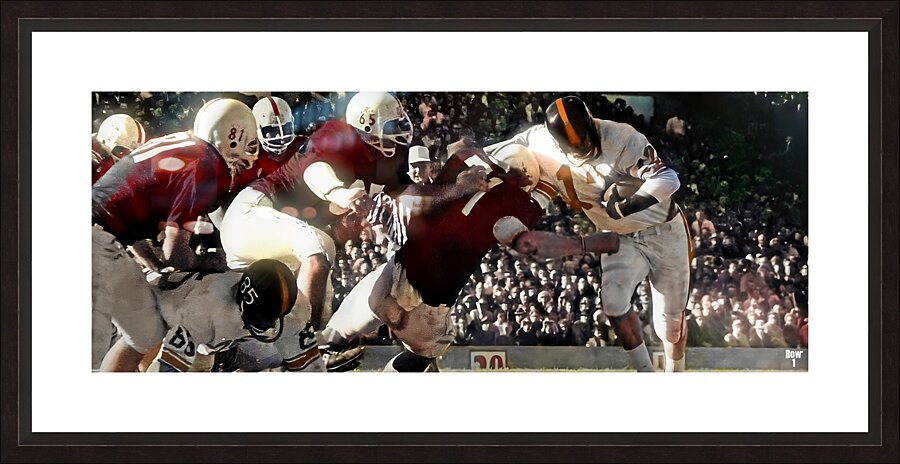 1965 Oklahoma vs. OSU Football Art Picture Frame print