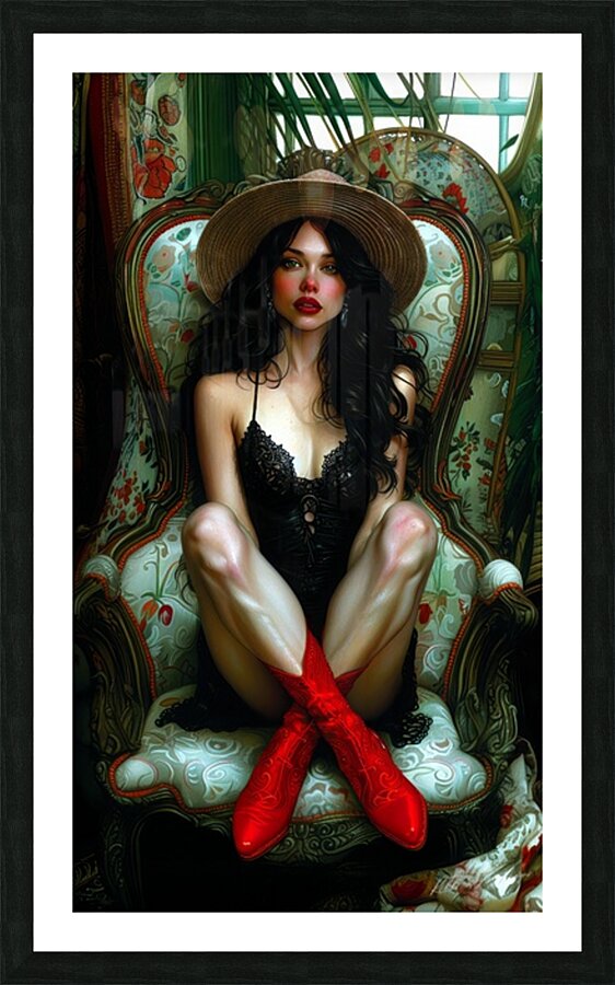 Sitting Pretty 7 Picture Frame print