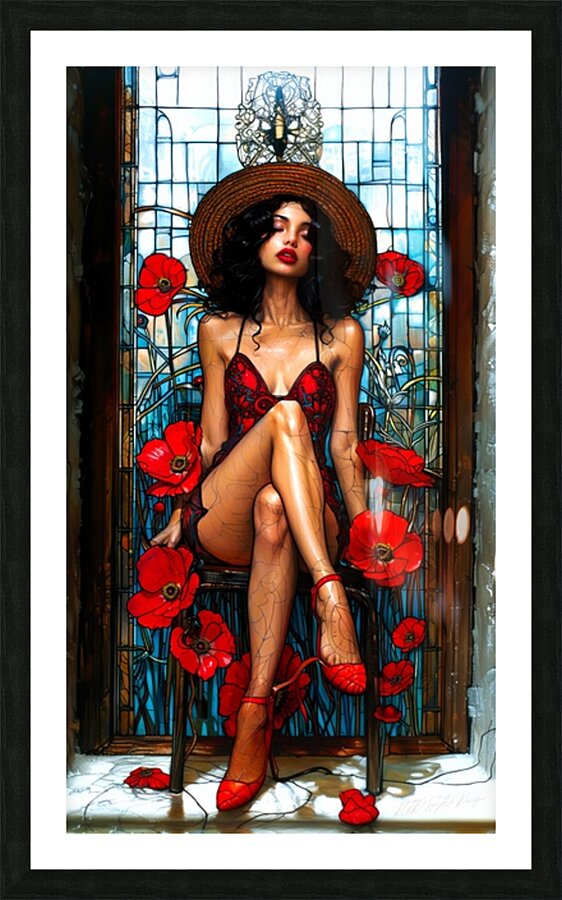 Sitting Pretty 6 Picture Frame print