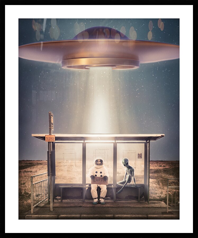 Cosmic Hitchhiker Picture Frame print