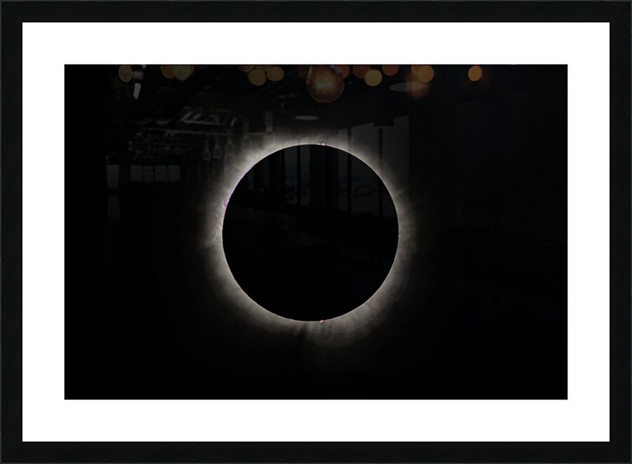 2024 Eclipse Corona Picture Frame print
