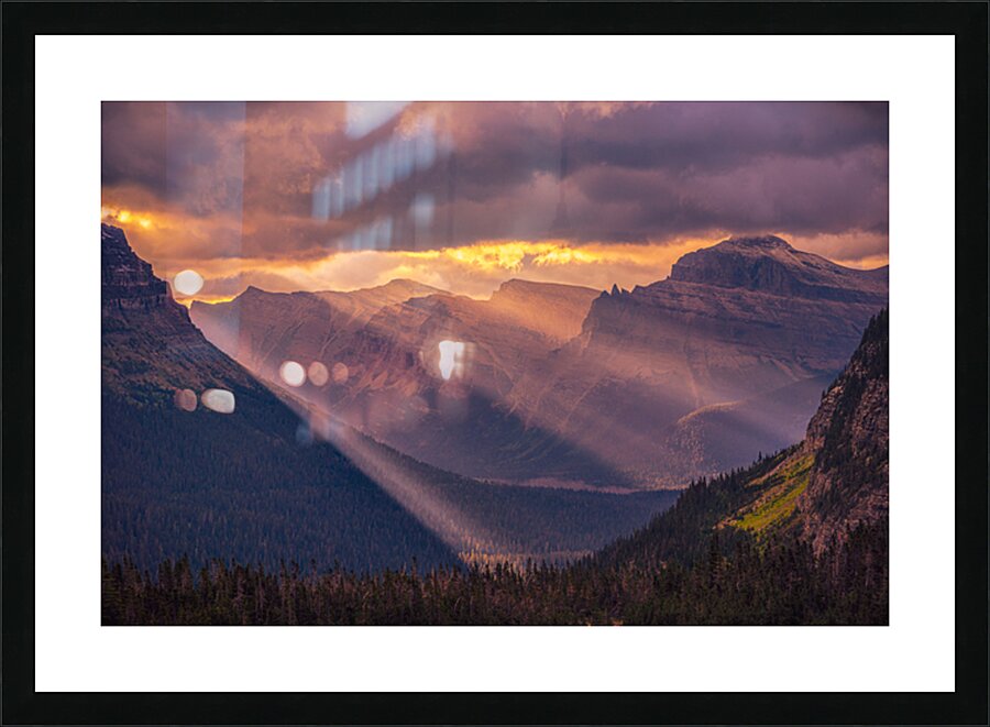 Logan Pass Weather Picture Frame print