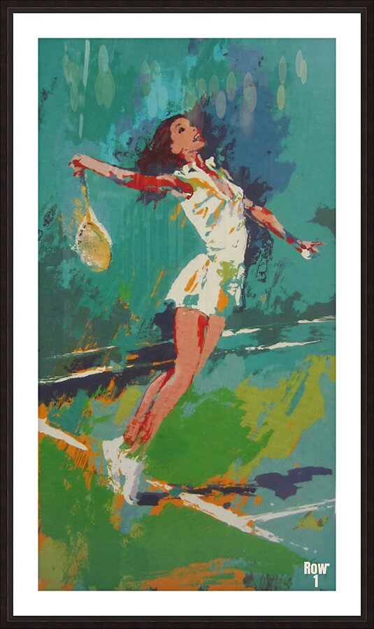 womens tennis art neiman  Picture Frame print