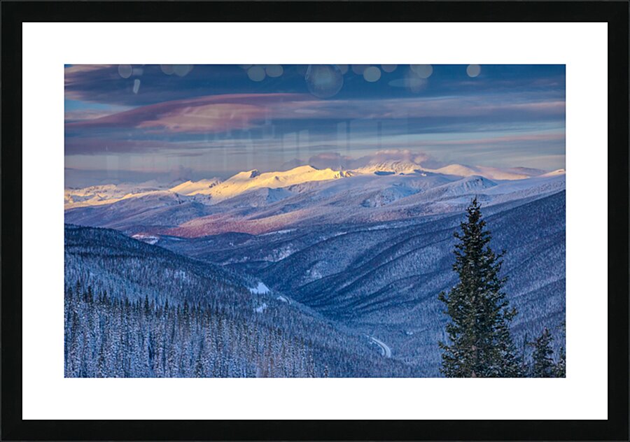 Bertha Pass Sunset View Picture Frame print
