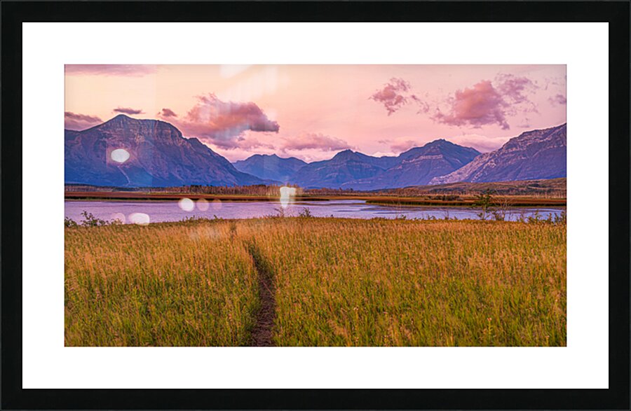 Waterton Lakes Sunrise Picture Frame print