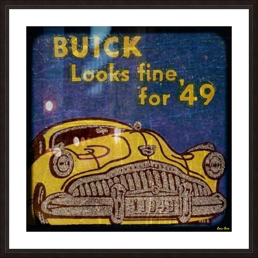 1949 buick car art Picture Frame print