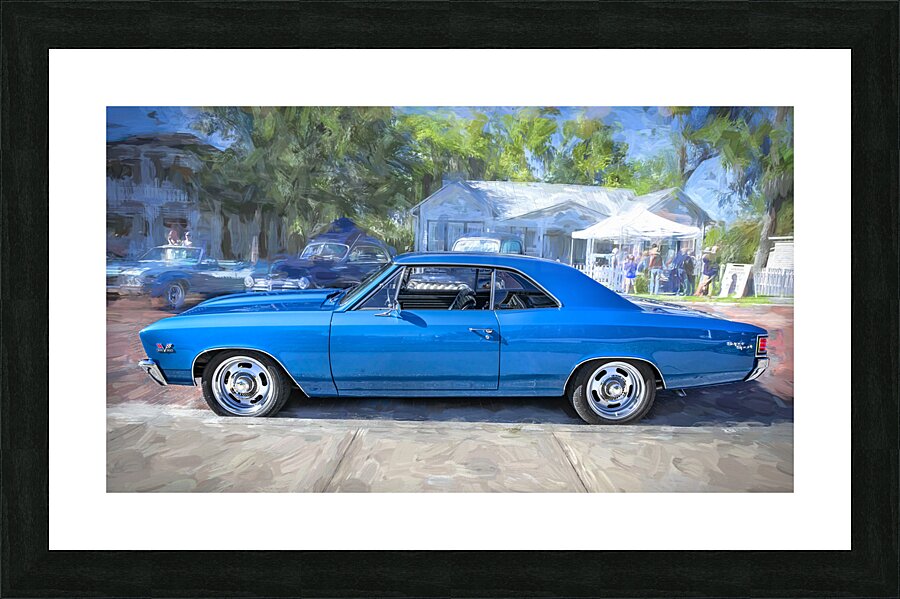 1967 Blue Chevy Chevelle SS 396 X1 4 Picture Frame print