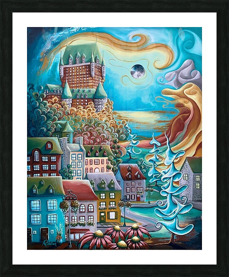 Mon Chateau au clair de lune Picture Frame print