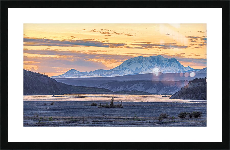 Copper River Sunset Picture Frame print