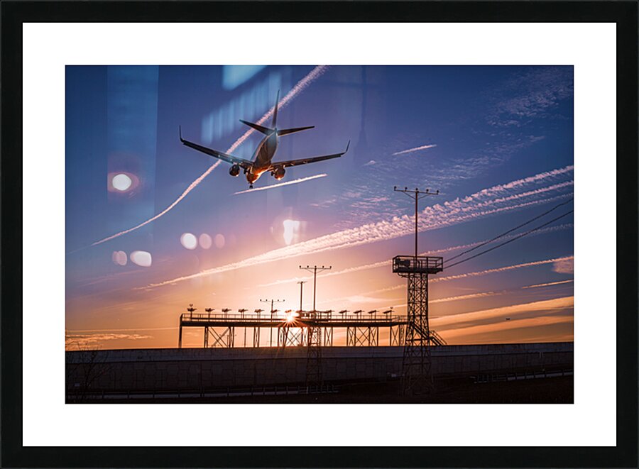 Landing at BWI Picture Frame print