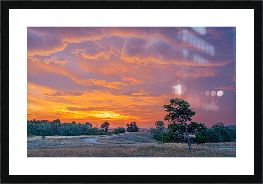Montana Sunrise Picture Frame print