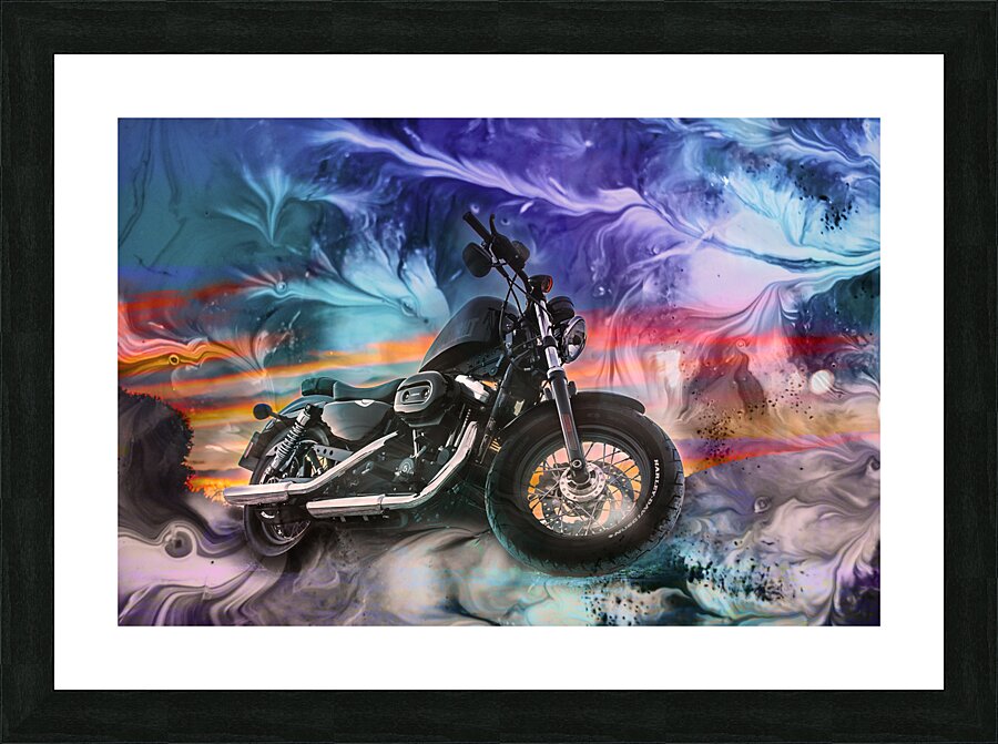 MotorBike Picture Frame print