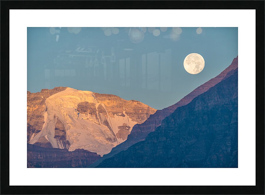 Banff Moon Set Picture Frame print