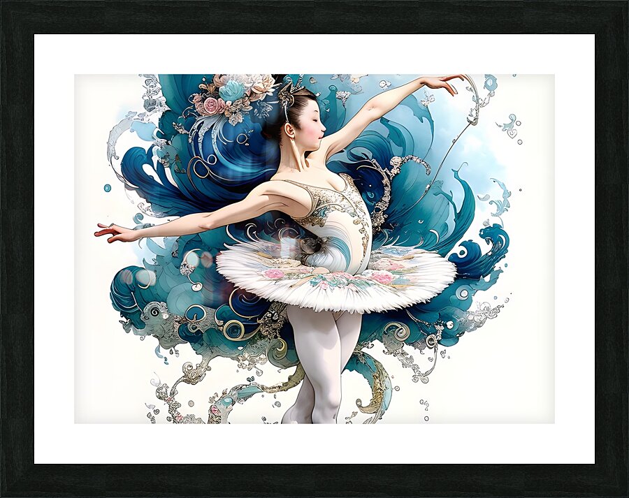 A flourish of dance Picture Frame print