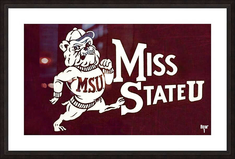 Vintage Miss State U Picture Frame print