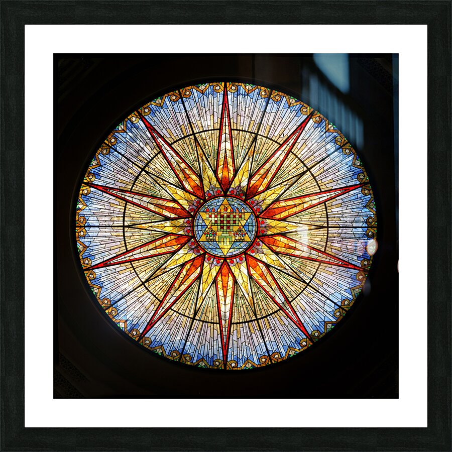 Temple Emanu-El Synagogue Paterson NJ Picture Frame print