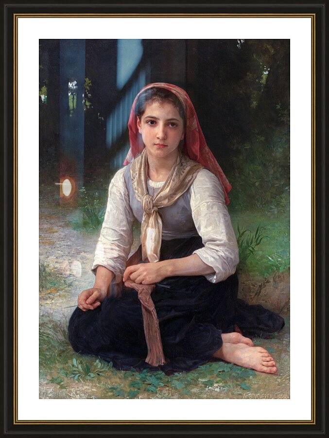 Shepherdess Picture Frame print