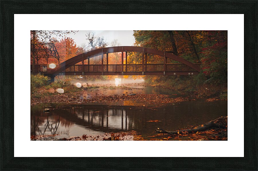 Autumn Morning at the Ford  Framed Print Print