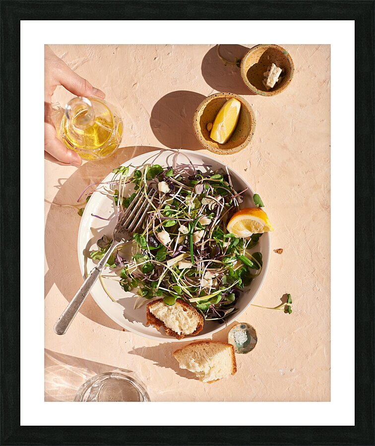 Microgreens salad  Framed Print Print