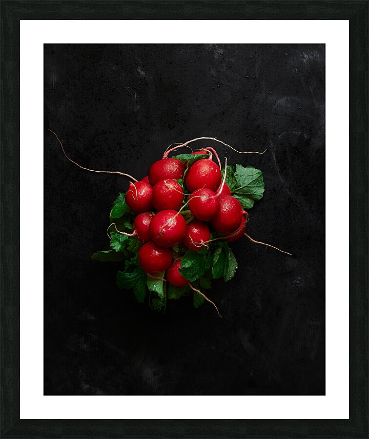 A bunch of radishes  Framed Print Print