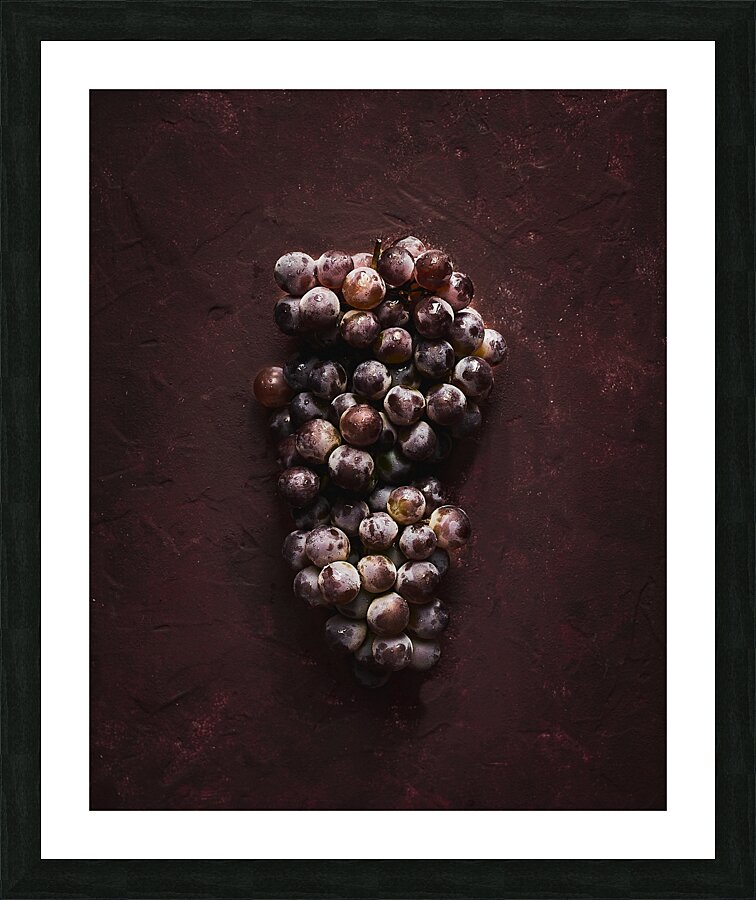 A bunch of grapes  Framed Print Print