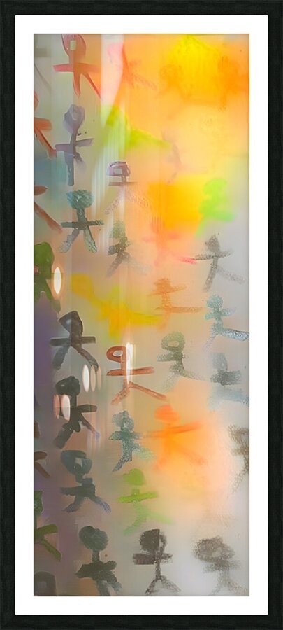 orange sticks Picture Frame print
