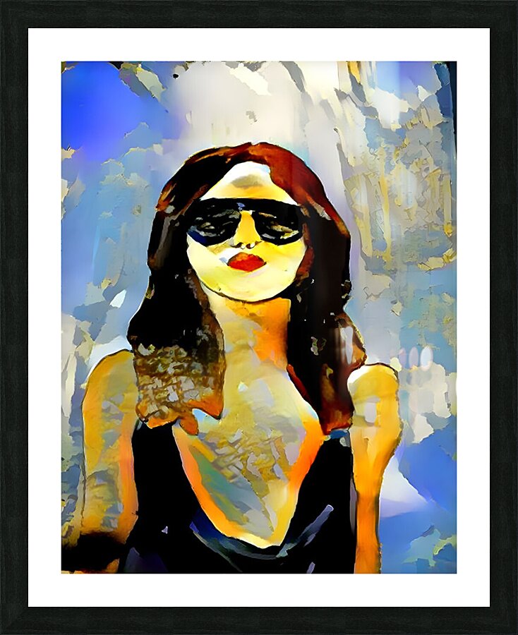 shade portrait Picture Frame print