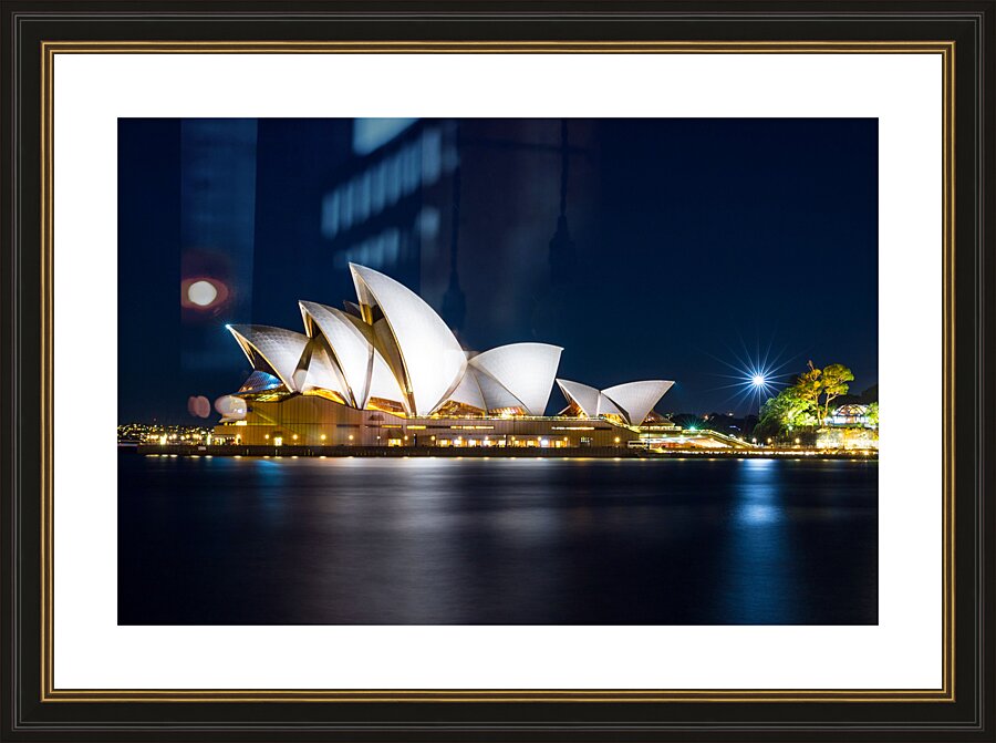 Sydney Opera House At Night Picture Frame print