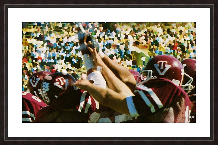 1983 Virginia Tech Football Art Picture Frame print