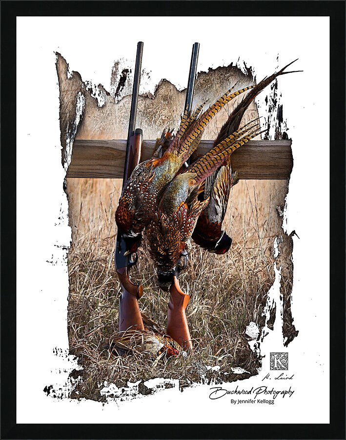Guns and Pheasants  Picture Frame print