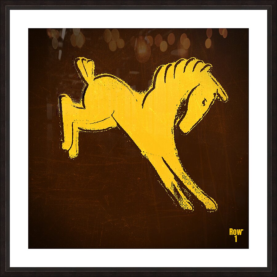 Vintage Wyoming Mascot Art Picture Frame print