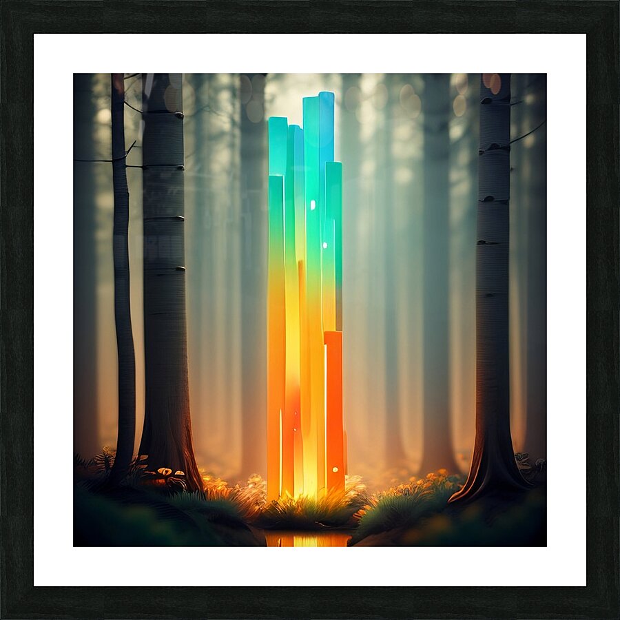 Glowing Forest 17 Picture Frame print