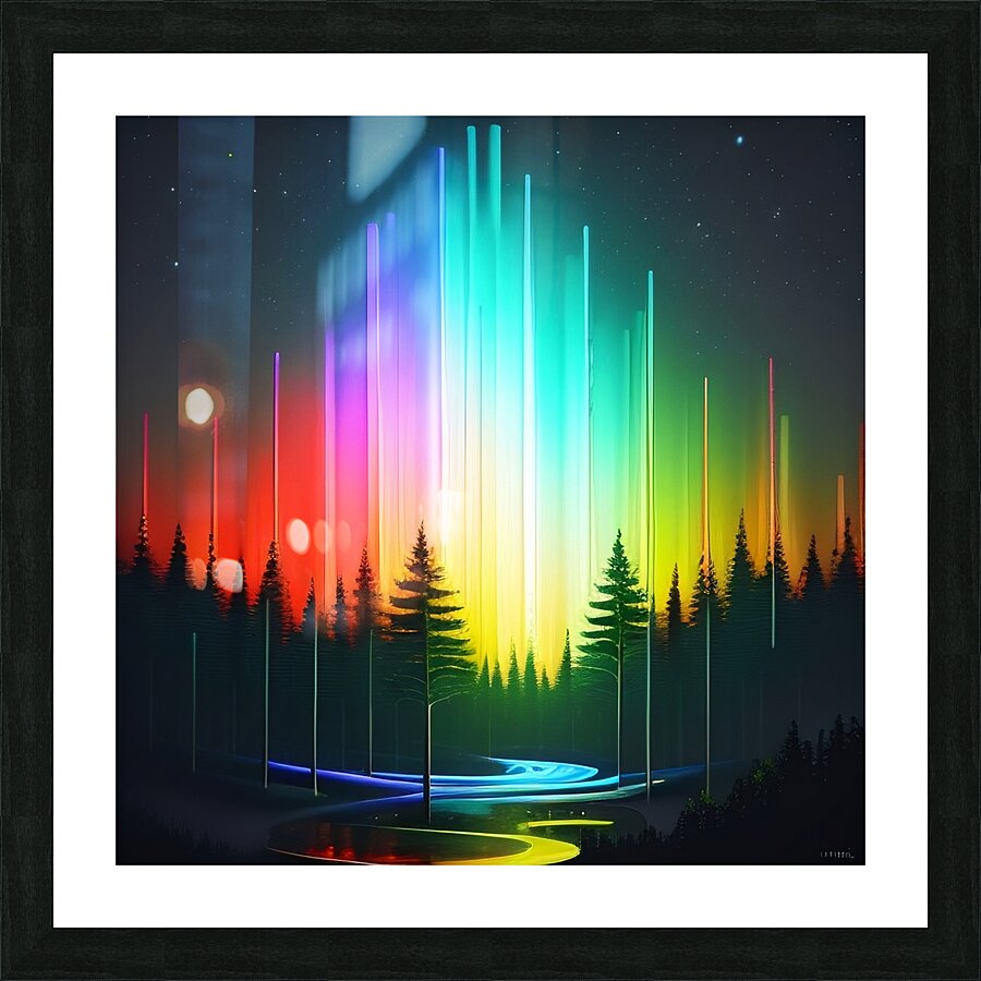 Glowing Forest 37 Picture Frame print