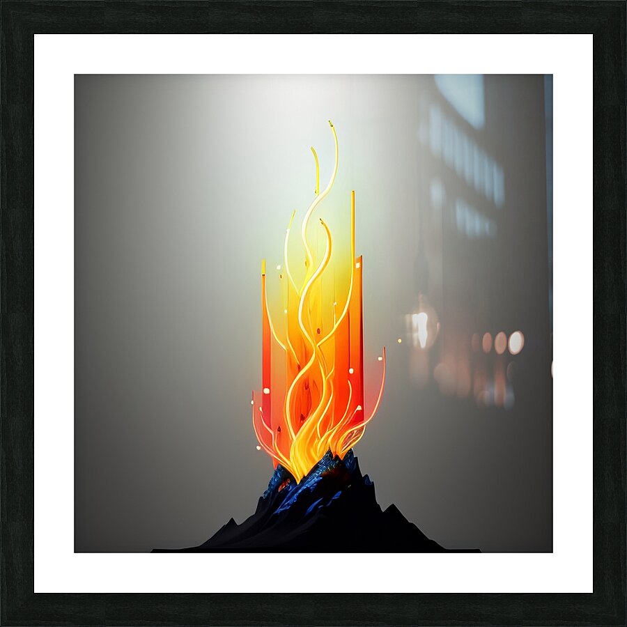 Glowing Forest 20 Picture Frame print