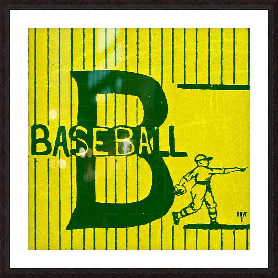 Vintage Baylor Baseball Art Picture Frame print