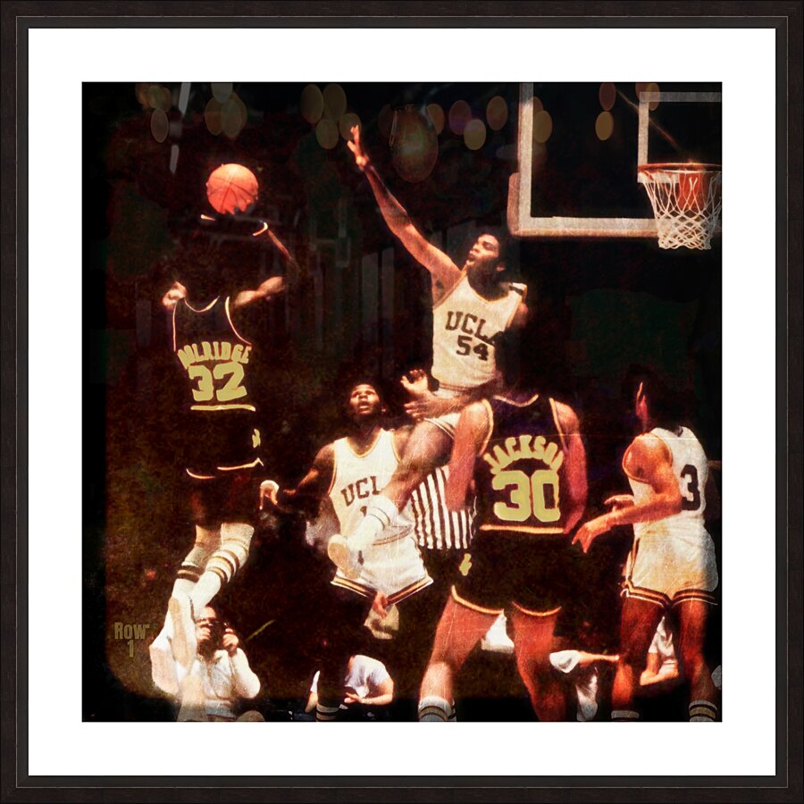Orlando Woolridge Notre Dame Jump Shot Art Picture Frame print