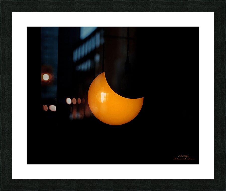 2017 Solar Eclipse Picture Frame print