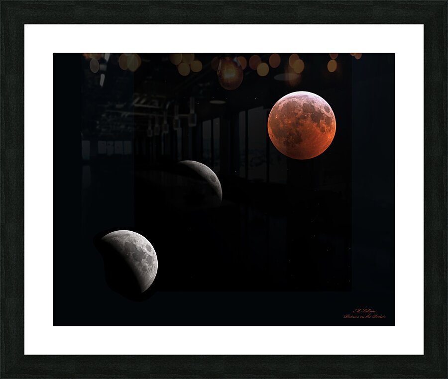 2019 Lunar Eclipse Phases Picture Frame print