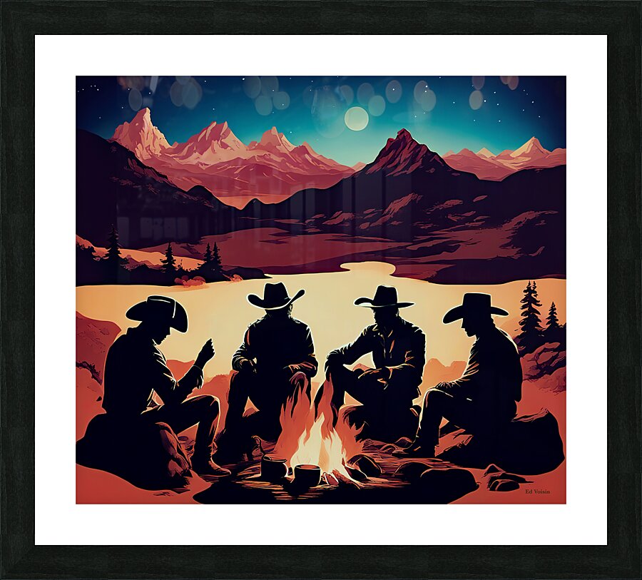 SILHOUETTE 13 Picture Frame print
