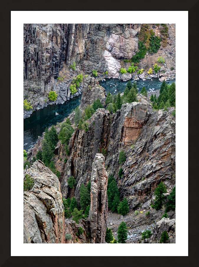 Black Canyon  of the Gunnision Spires Picture Frame print