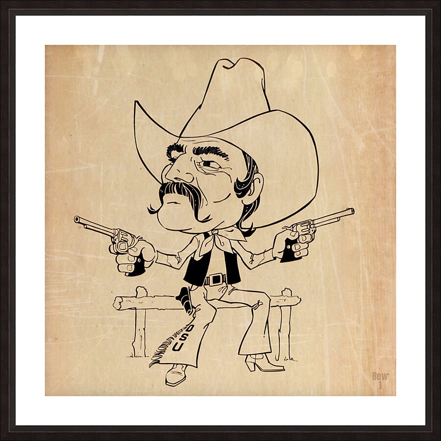 1970s Pistol Pete Art Picture Frame print