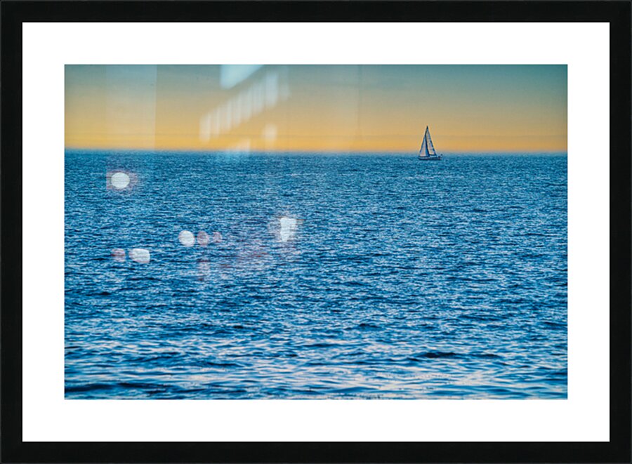 Sunset Sail Picture Frame print