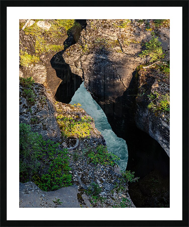 Maligne Canyon Portal Picture Frame print