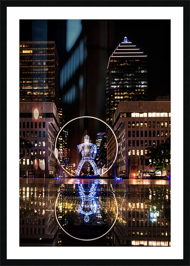 Montreal Ring Man Picture Frame print