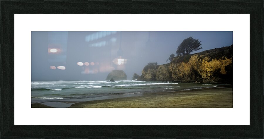 Cliff House In Fog P Picture Frame print