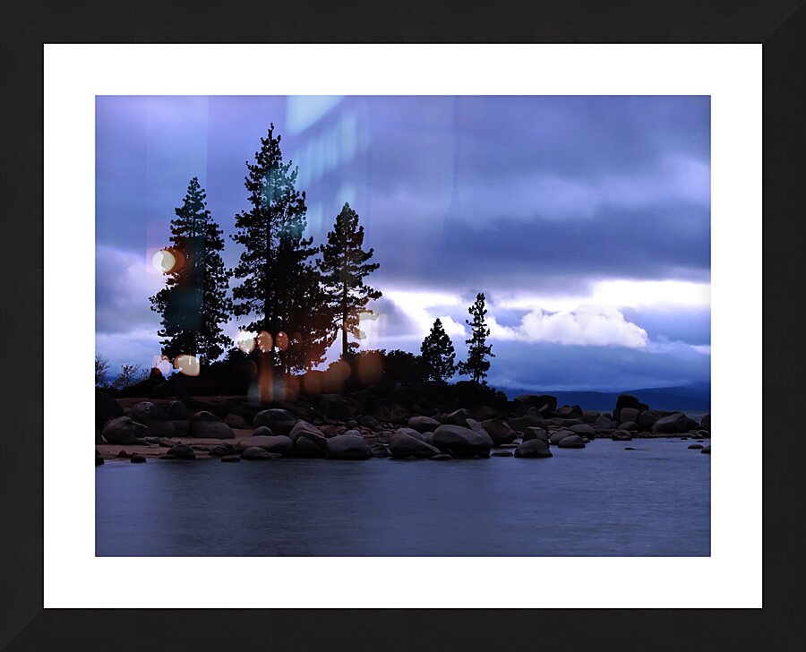 Lake Tahoe Thunder Storm Picture Frame print